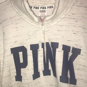 PINK Half Zip Pullover